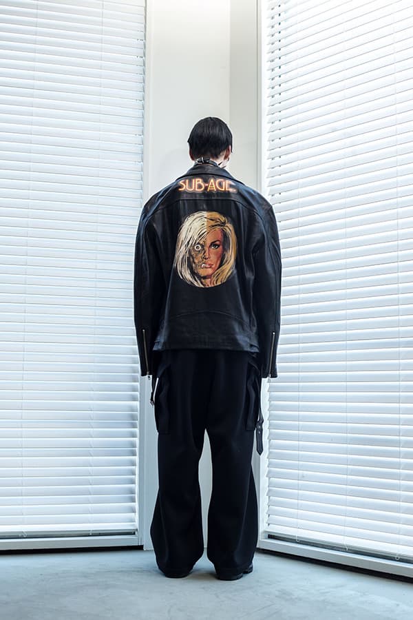 sub age fall winter 2018 lookbook collection imagery post japan punk graphic tee shirt puffer jacket vest hoodie