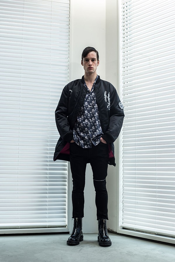 sub age fall winter 2018 lookbook collection imagery post japan punk graphic tee shirt puffer jacket vest hoodie