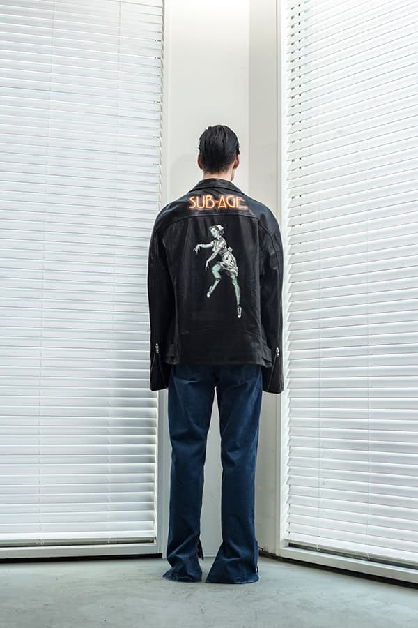 sub age fall winter 2018 lookbook collection imagery post japan punk graphic tee shirt puffer jacket vest hoodie