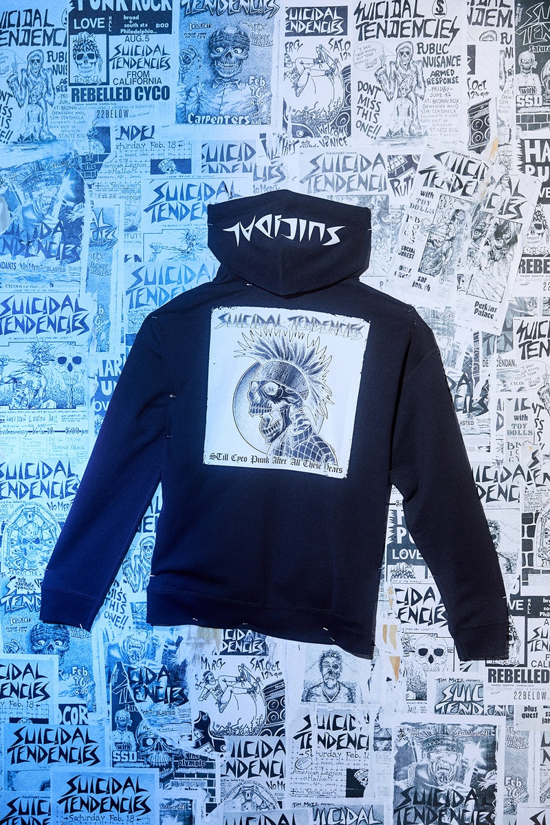 converse suicidal tendences collaboration capsule chuck taylor all star hoodie sweater shirt tee printed screen black white monochrome color september 7 2018