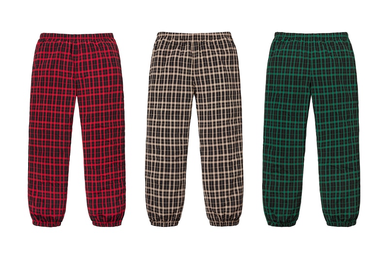 Supreme Fall/Winter 2018 Pants Trousers Sweatpants Camo Jeans Denim Track Split Jewel Newspaper Jesus Mary Shorts Release Details Information First Look News