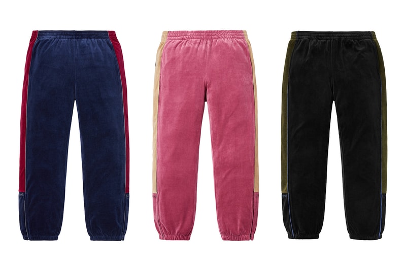 Supreme Fall/Winter 2018 Pants Trousers Sweatpants Camo Jeans Denim Track Split Jewel Newspaper Jesus Mary Shorts Release Details Information First Look News