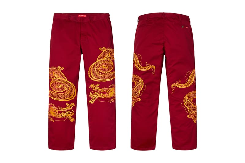 supreme dragon work pant