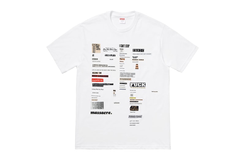 Supreme Fall/Winter 2018 Tees