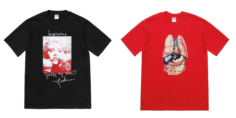 supreme fw18 tees