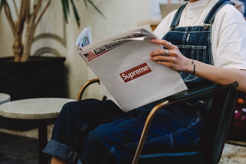 Supreme New York Post Fall/Winter 2018 Teaser Lookbook Coming Soon Newspaper Advert Buy Resell Purchase Collection News