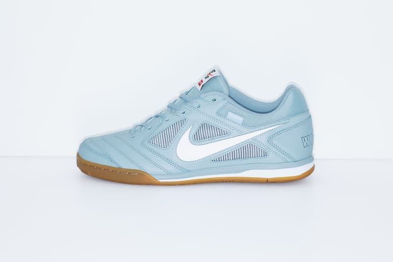 Supreme x Nike SB Gato Light Blue Side Profile