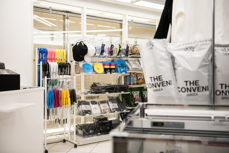 The Conveni Ginza Sony Park Closer Look Inside Store Shop Clothing Accessories Cop Purchase Buy Open Hiroshi Fujiwara Wtaps Neighborhood