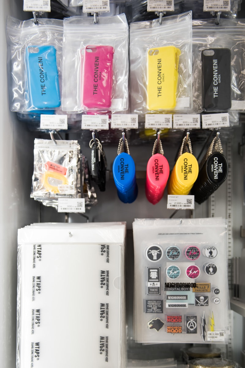 The Conveni Ginza Sony Park Closer Look Inside Store Shop Clothing Accessories Cop Purchase Buy Open Hiroshi Fujiwara Wtaps Neighborhood