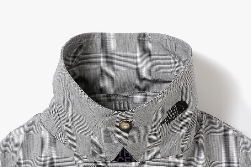 the north face purple label beams exclusive fall winter 2018 outerwear jackets coats 35 65 quilted lining green glen check plaid grey navy beige khaki eiichi homma august 30 2018 drop release date buy purchase sale sell