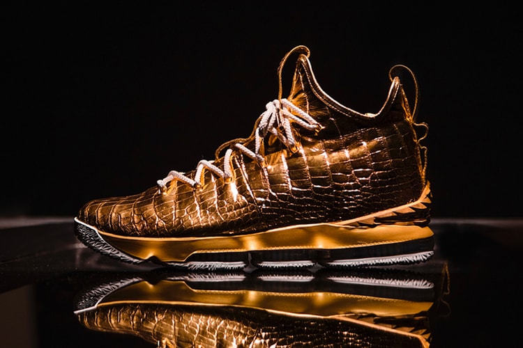 The Shoe Surgeon & Nike Team up on a Gold & Diamond-Dipped Nike LeBron 15