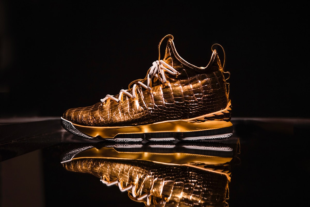 The Shoe Surgeon & Nike Unveil Gold LeBron 15