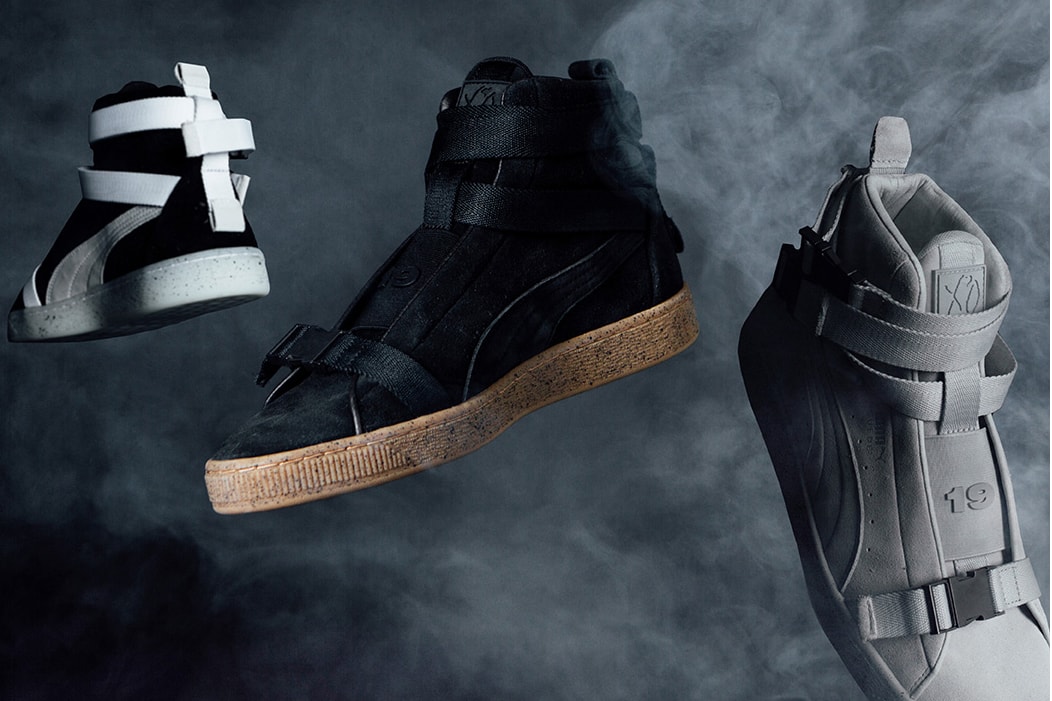 The Weeknd XO Collection Suede 50 Puma black gum black white glacier grey