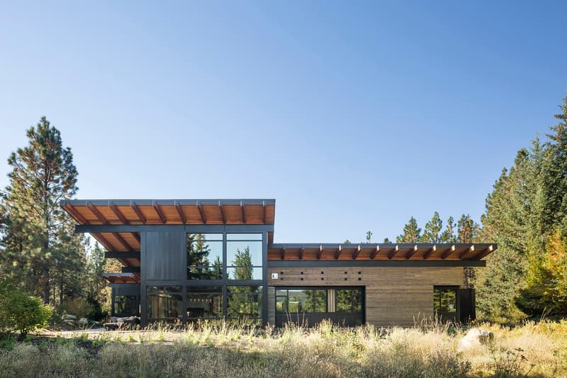 Tumble Creek Cabin Coates Design Architects Cle Elum United States Homes Houses Modern Wooden Open Glass