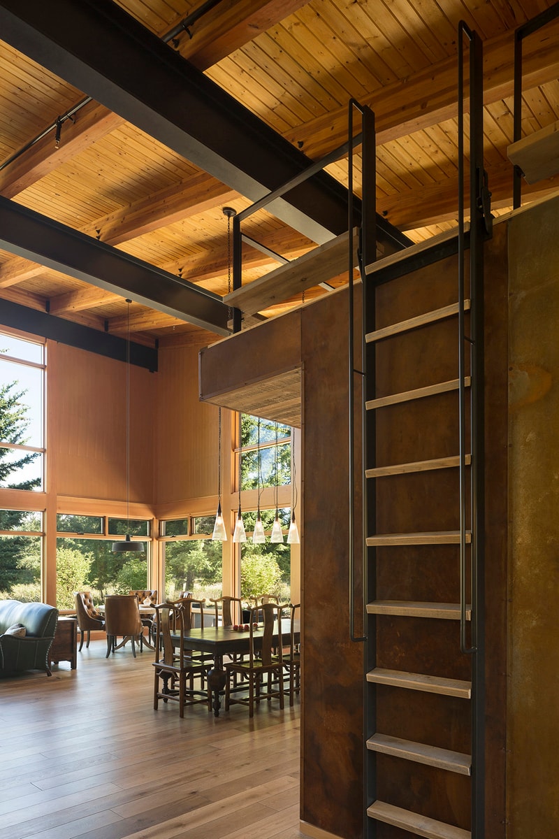 Tumble Creek Cabin Coates Design Architects Cle Elum United States Homes Houses Modern Wooden Open Glass