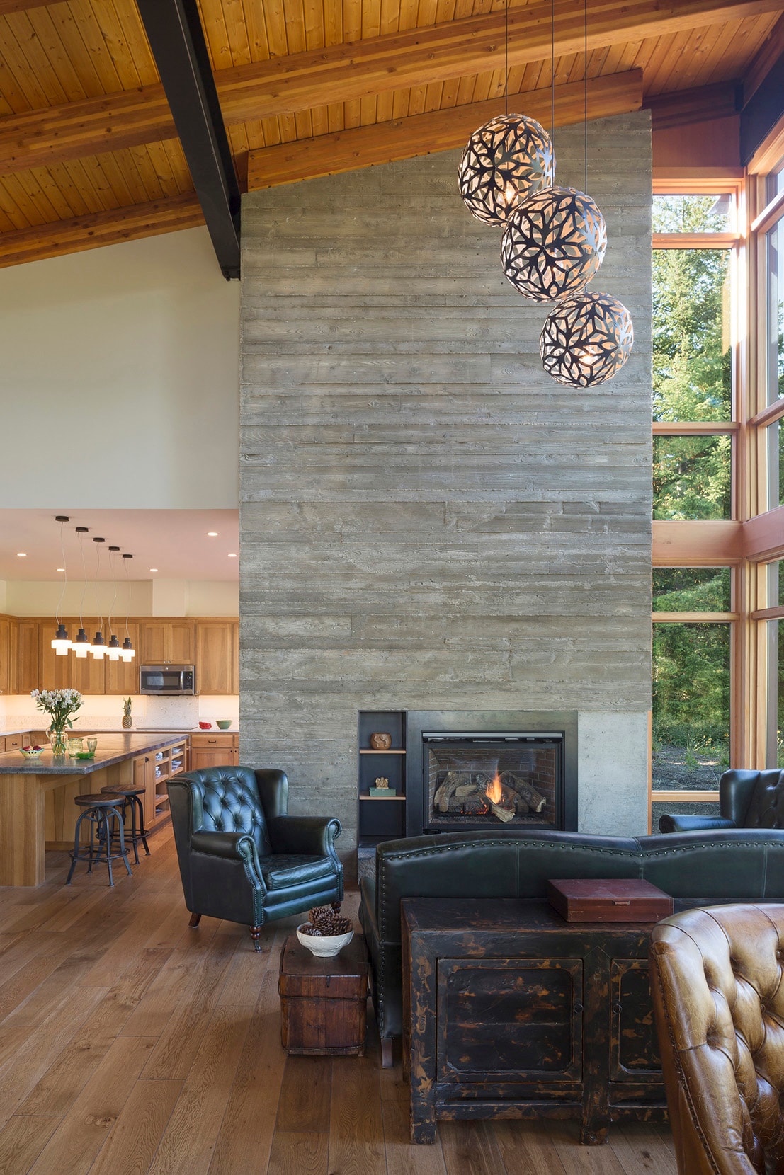 Tumble Creek Cabin Coates Design Architects Cle Elum United States Homes Houses Modern Wooden Open Glass