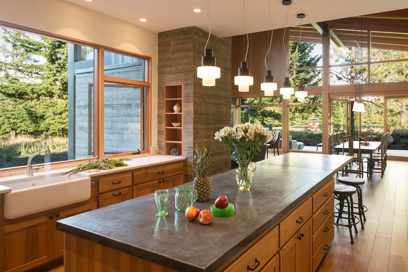 Tumble Creek Cabin Coates Design Architects Cle Elum United States Homes Houses Modern Wooden Open Glass