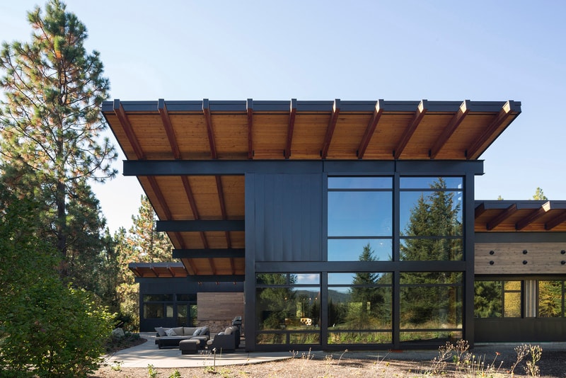 Tumble Creek Cabin Coates Design Architects Cle Elum United States Homes Houses Modern Wooden Open Glass