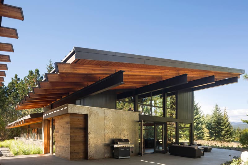 Tumble Creek Cabin Coates Design Architects Cle Elum United States Homes Houses Modern Wooden Open Glass