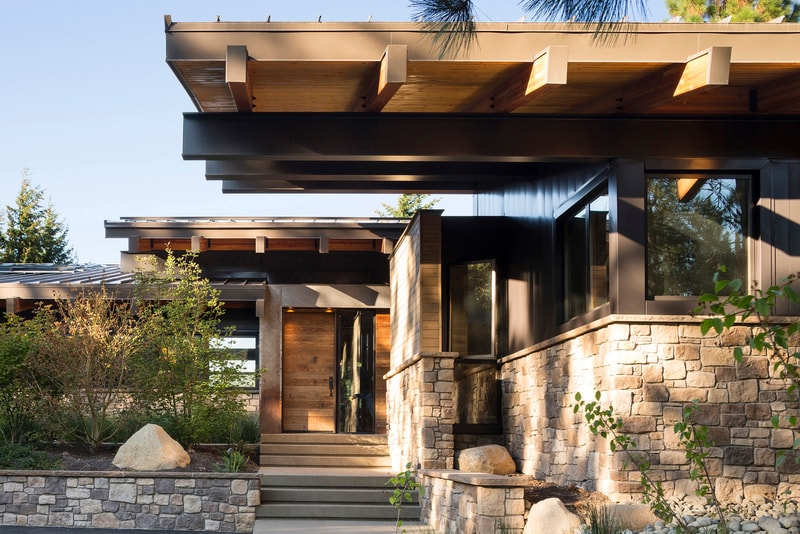 Tumble Creek Cabin Coates Design Architects Cle Elum United States Homes Houses Modern Wooden Open Glass