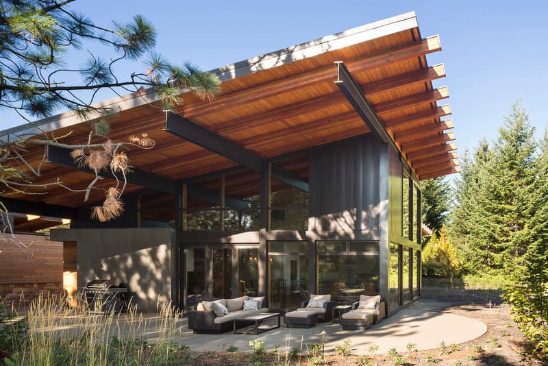 Tumble Creek Cabin Coates Design Architects Cle Elum United States Homes Houses Modern Wooden Open Glass