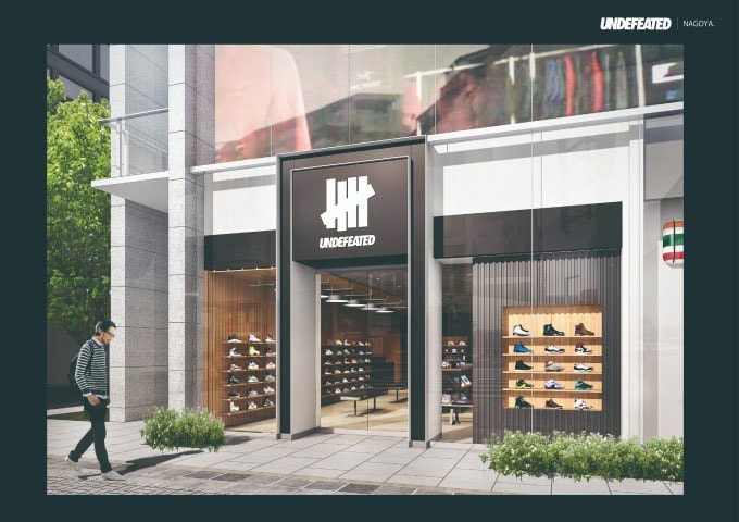 UNDEFEATED Nagoya Sakae Japan Store shop space outpost Opening date new sneaker footwear clothing