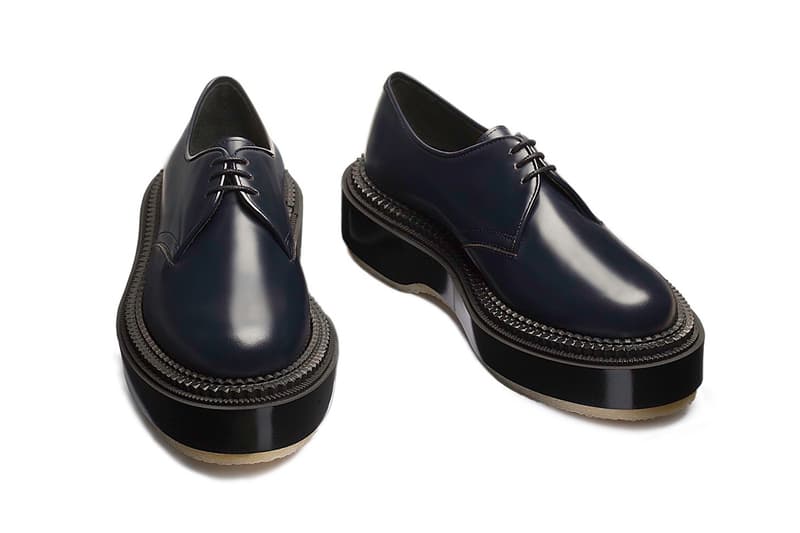 UNDERCOVER Adieu Fall Winter 2018 collection Black Derby leather footwear release info