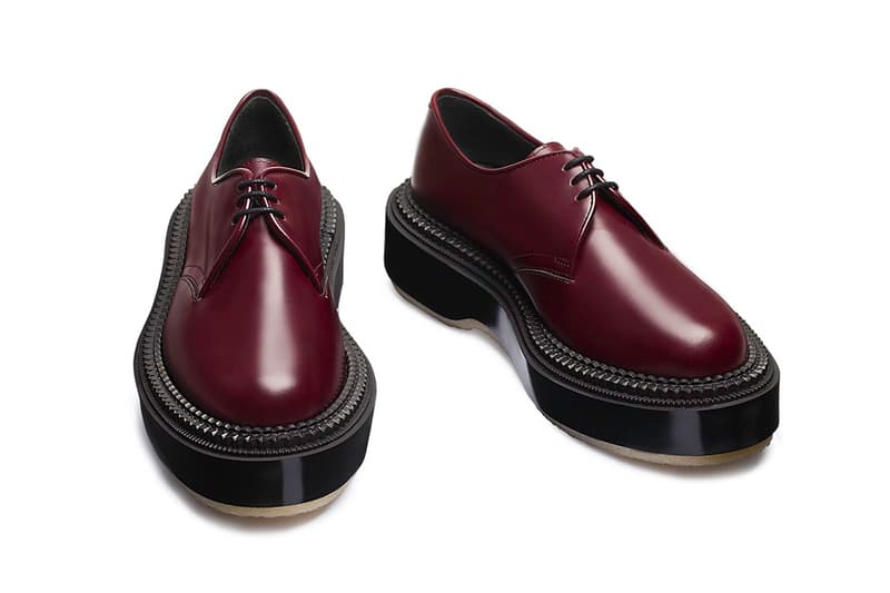 UNDERCOVER Adieu Fall Winter 2018 collection Black Derby leather footwear release info