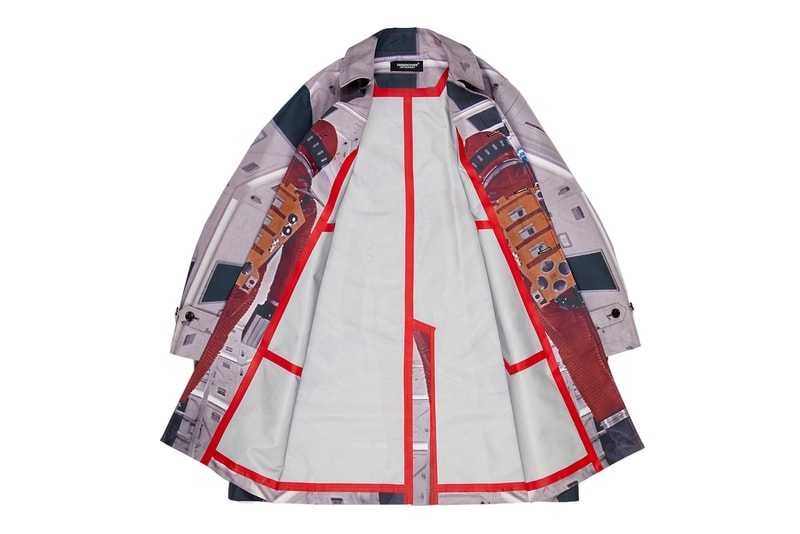 Undercover Gray Astronaut Print Rain Coat Release Details Fashion Clothing Garments Cop Purchase Buy Available Now $1,450.00 USD £1120.00 GBP Idol Brooklyn