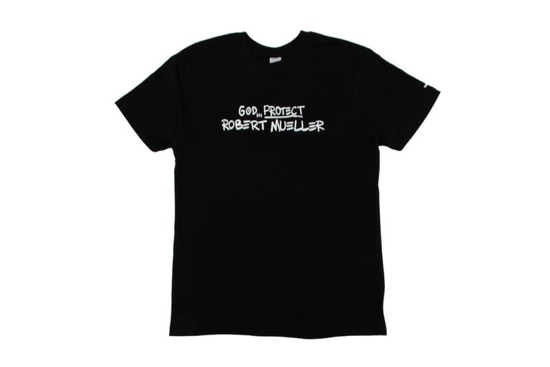 Union LA Robert Mueller collaboration Tee Union LA Awake NY NOAH UNDEFEATED Spike Lee clothing Trump MarC Ecko Russia Government Streetwear someware Identity Politics Donald Trump cali thornhill dewitt god protect 40 acres and a mule melody ehsani bephie identity politics mademe logo branding print sold out buy sale sell consul investigation russia probe