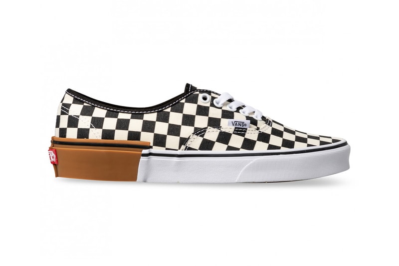 Vans Checkerboard Old Skool Authentic Gum Sole mashup white rubber sneaker price purchase release