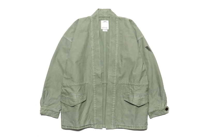 visvim Long Staple Cotton Sanjuro Benny Jacket Military Green Olive Khaki
