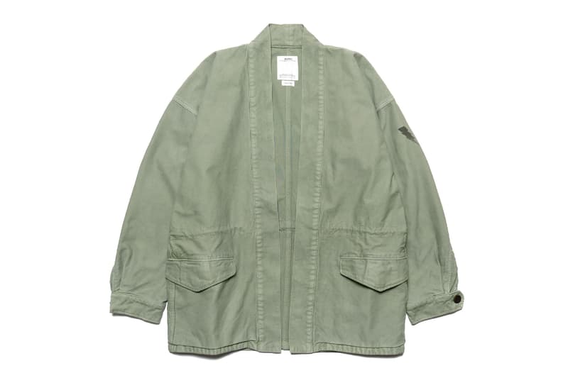 visvim Long Staple Cotton Sanjuro Benny Jacket Military Green Olive Khaki