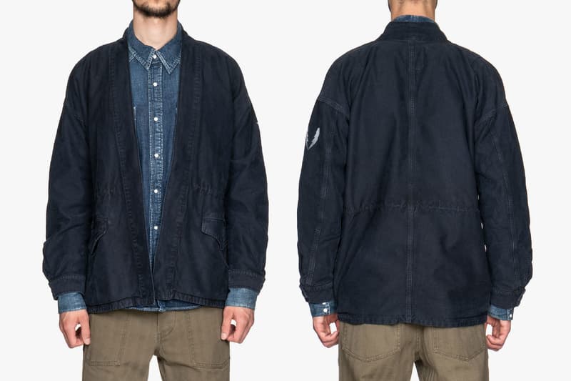 visvim Long Staple Cotton Sanjuro Benny Jacket Military Green Olive Khaki