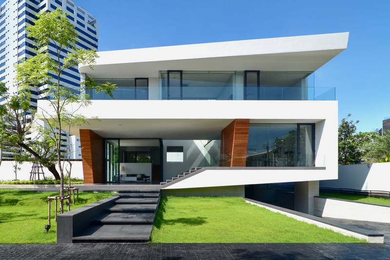 Modern Bangkok Home Features a Waterfall at Its Center