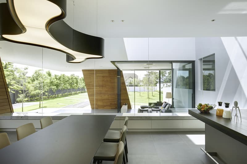 waterfall house bangkok thailand krisada boonchaleow manoo studio