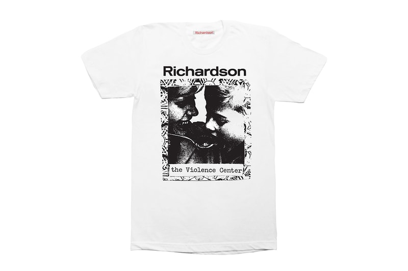 Weirdo Dave x Richardson Drop Violence Center Tee product release shirts fashion Los Angeles T-Shirts Drops Product drops New York