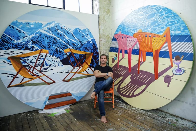 Will Martyr Creates Bold Circular Paintings for "Fathoms" Unit London Exhibition