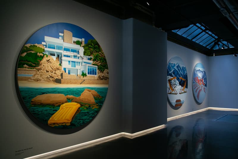 will martyr fathoms exhibition unit london paintings shows artworks