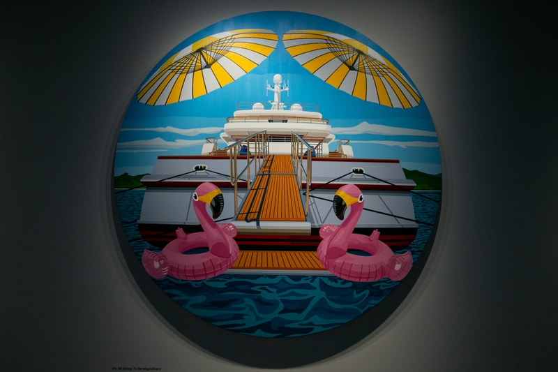 will martyr fathoms exhibition unit london paintings shows artworks