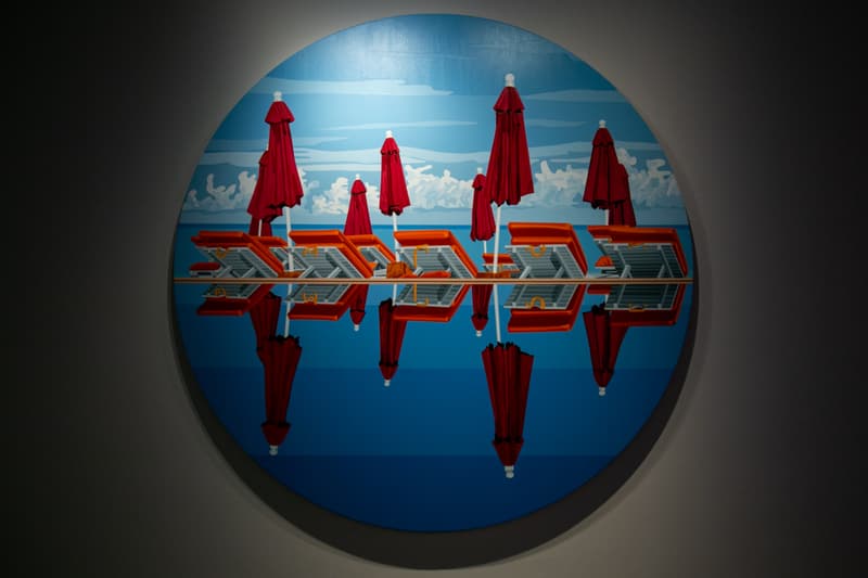 will martyr fathoms exhibition unit london paintings shows artworks