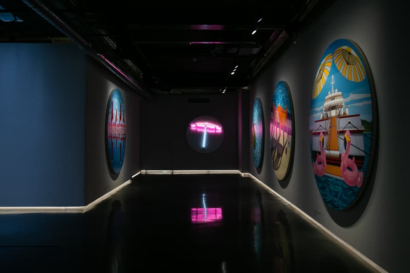 will martyr fathoms exhibition unit london paintings shows artworks