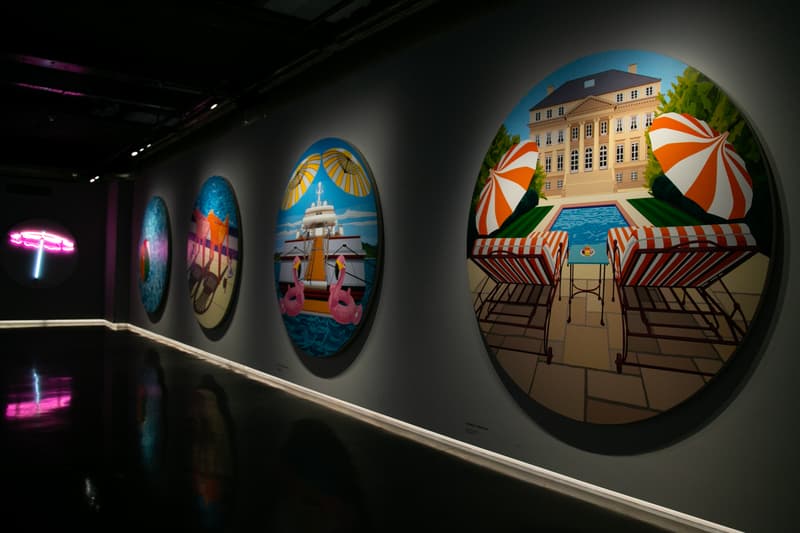 will martyr fathoms exhibition unit london paintings shows artworks