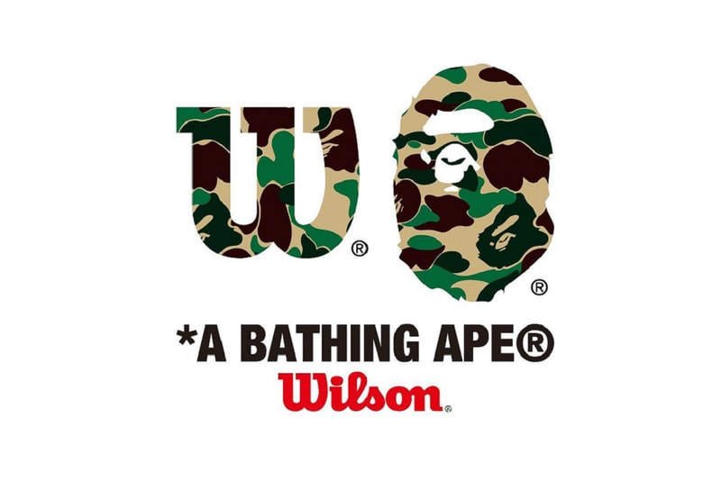 wilson tennis a bathing ape bape new collaboration 2018 collection