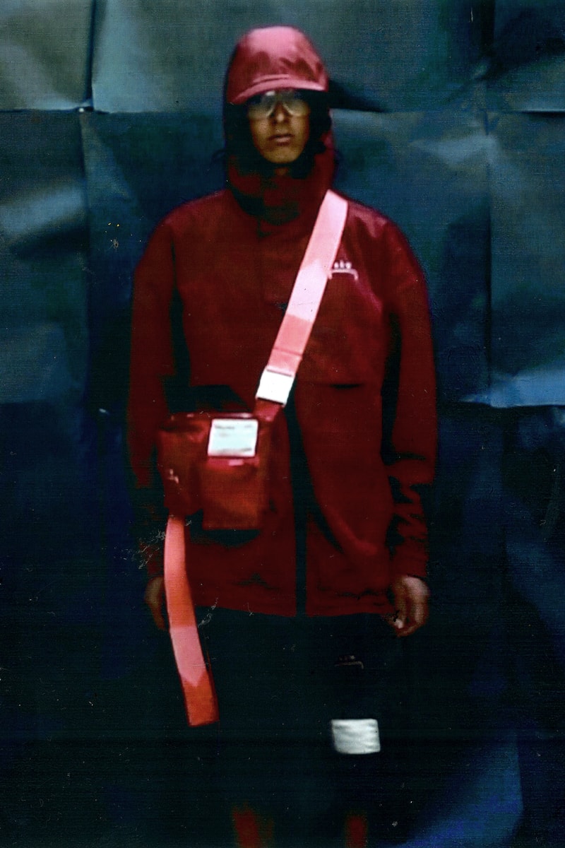 A-COLD-WALL* INDEX Capsule Release Crimson Red Slate Black Tan Umber Black Tan T shirt Sleeve Long Short Asymmetric Nylon Techhnical Storm Resistant Pants Short Hat Cap Hood Thermal Reactive Utility Holster Jacket