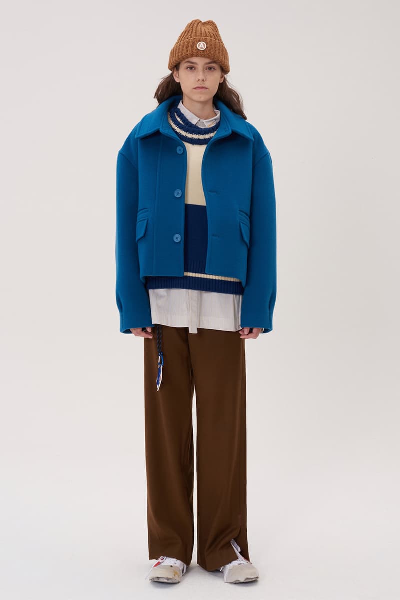 ADER error Fall Winter 2018 A WEB SPACE collection Lookbook Windows Logo hats sweaters jackets accessories scarves trousers