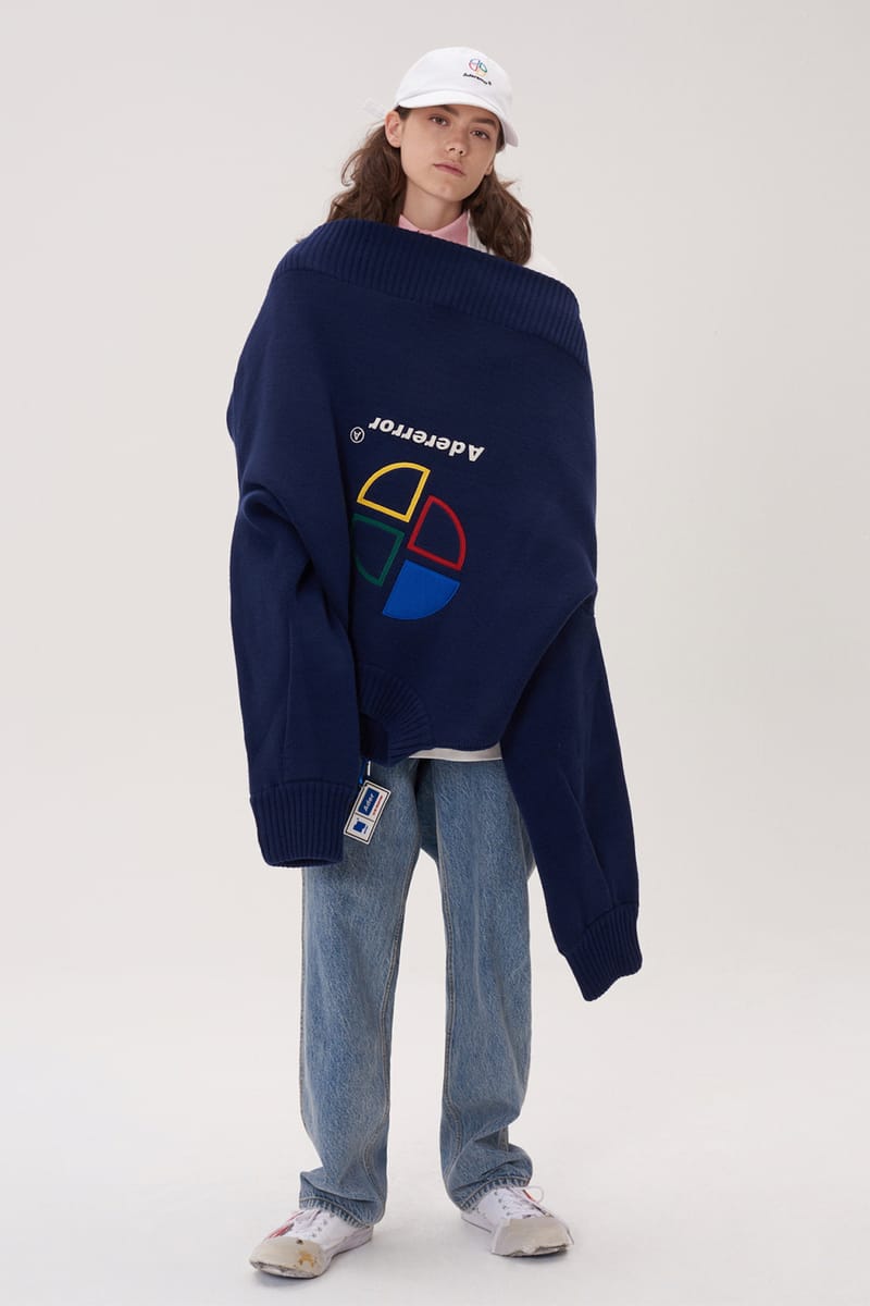 ader error blue hoodie