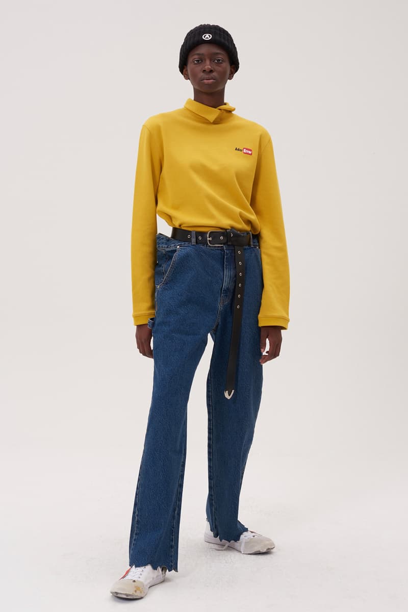 ADER error Fall Winter 2018 A WEB SPACE collection Lookbook Windows Logo hats sweaters jackets accessories scarves trousers