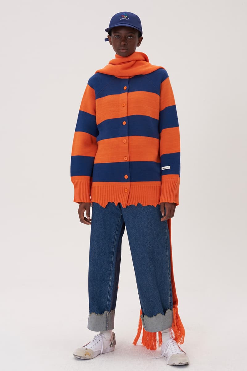 ADER error Fall Winter 2018 A WEB SPACE collection Lookbook Windows Logo hats sweaters jackets accessories scarves trousers