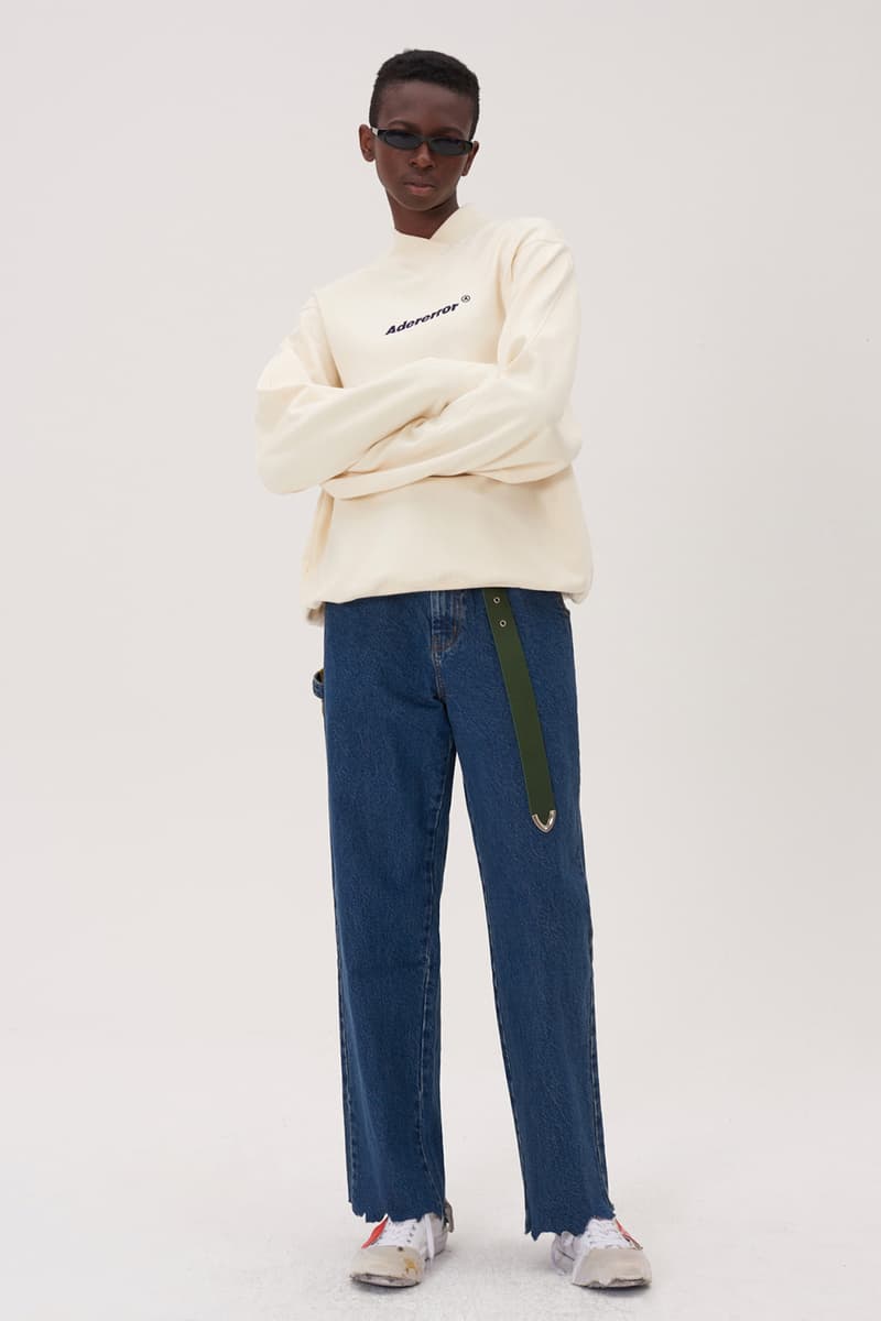 ADER error Fall Winter 2018 A WEB SPACE collection Lookbook Windows Logo hats sweaters jackets accessories scarves trousers